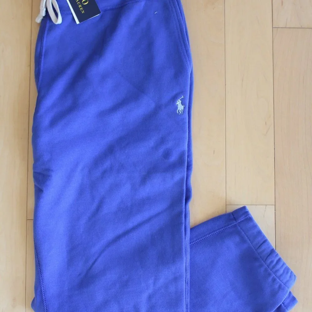 NWT POLO RALPH LAUREN MEN'S FLEECE‎ JOGGER LIBERTY BLUE